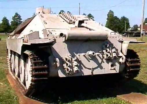 Deutscher Jagdpanzer 38(t) (Hetzer) (1944) - Rückansicht