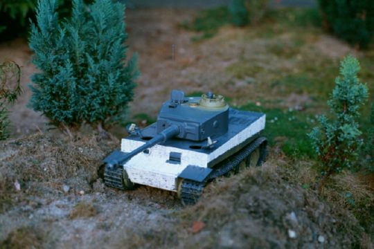 Tamiya-Tiger I im derzeitigen Rohbau (Mittlere -Version)